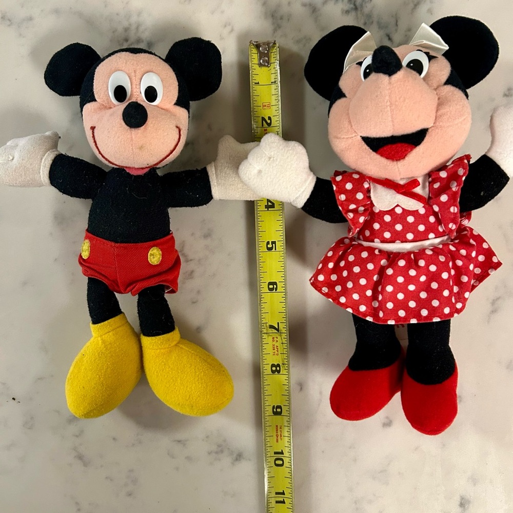 Disney Mickey & Minnie mouse plushes